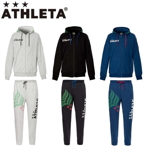 Verde Brancoathleta アスレタ ss ライトスウェットジップパーカー上下セット athleta アスレタ